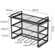 4-Tier Wall-Mounted Power Tool Organizer & Drill Holder Rack, Heavy-Duty Carbon Steel Garage Storage for Cordless Drills